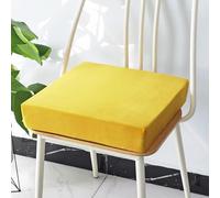 SUCADA Cojín de Asiento de Espuma viscoelástica para sillón, cojín Elevador Antideslizante, cómodo cojín de Asiento para Silla para Interiores y Exteriores, sofá de Oficina (50x50x8cm, Amarillo Pel