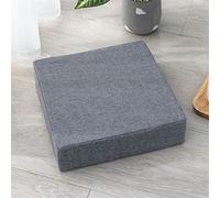 SUCADA Cojín de Asiento de Espuma viscoelástica para sillón, cojín Elevador Antideslizante, cómodo cojín de Asiento para Silla para Exteriores, Interiores, Coche, Oficina, sofá (50 x 50 x 8 cm, Gri