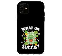 Succa Kawaii Succulent Funny What Up Carcasa para iPhone 11