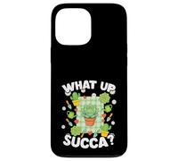 Succa Kawaii Succulent Funny What Up Carcasa para iPhone 13 Pro MAX