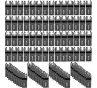 VEVOR Hojas de Sierra Multiherramienta Oscilante 100 Piezas Kit de Hojas de Sierra Oscilante Cuchillas de Herramientas Oscilantes Material de HCS con Caja de Plástico para Madera y Metal