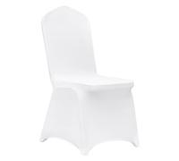 SucceBuy 12/30/50/100 Uds funda para silla de boda funda elástica de LICRA para restaurante banquete comedor fiesta funda para silla blanca Arch-Front 100pcs