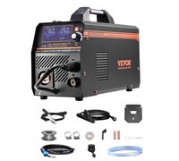 SucceBuy 4 en 1 máquina de soldadura MIG Gas MIG 160A 200A soldador Mig sinérgico multiproceso con inversor IGBT pantalla LCD MIG 160A