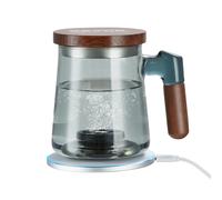 SucceBuy 400ML taza de agua de hidrógeno generador de hidrógeno tecnología SPE máquina ionizadora de agua de hidrógeno con Base de carga inalámbrica BLANCO