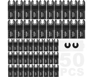 SucceBuy 50 Uds hojas de sierra oscilantes liberación Universal hojas multiherramienta Dewalt para corte de madera herramienta eléctrica renovadora de plástico 50PCS