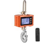SucceBuy-báscula de grúa Digital de aluminio, báscula colgante resistente con pantalla LED, anillo y gancho reforzados para la industria, 1000KG