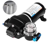 SucceBuy Bomba de Agua de Diafragma de 12V, 10L/Min 17PSI, 17L/Min 40PSI, Bomba de Alta Presión Automática Autocebante para Nebulización y Refuerzo, Descuento
