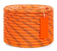 SucceBuy Cordón de poliéster de doble tejido de 120 pies, cuerda multiusos de 48 hebras de 3/8 y 1/2 pulgadas para actividades de arboristas, aventuras al aire libre, versátil 0.5 inch