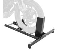 SucceBuy-cordón para rueda de motocicleta, soporte vertical para rueda delantera de motocicleta de acero resistente de 1800 libras con orificio ajustable para motocicleta 6 Adjustable Holes
