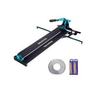SucceBuy Cortador de azulejos manual Cortador de azulejos de cerámica con rueda de corte de carburo de tungsteno Pies antideslizantes de posicionamiento infrarrojo 32 in