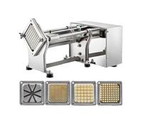 SucceBuy Cortador de verduras eléctrico Silenciador de frutas horizontal 4 cuchillas reemplazables Procesadores de alimentos de acero inoxidable para uso doméstico