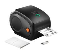 SucceBuy-impresora térmica de etiquetas, 300DPI, Bluetooth, reconocimiento automático de etiquetas, compatible con Windows/Mac/Android para paquetes de correo 4x6