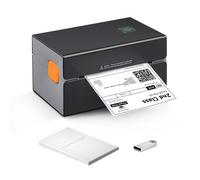 SucceBuy-impresora térmica de etiquetas, 300DPI, Bluetooth y reconocimiento automático de etiquetas para paquetes de correo de 4x6, fabricación de pegatinas de código de barras USB