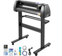 SucceBuy Máquina cortadora de vinilo de 28 pulgadas Plotter de vinilo Pantalla LCD con software SignCut