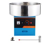 VEVOR Máquina Comercial de Algodón de Azúcar 1000 W Tapa Azul 518 x 518 x 485 mm