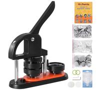 SucceBuy-máquina para hacer botones, fabricante de 25/32/58 pines con piezas de botones, mango de arco ergonómico, Kit de prensa perforadora, máquina para hacer botones JMB-X3 300 Buttons