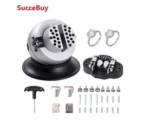 SucceBuy-morsa de bola de 3 "y 5", herramienta de ajuste de grabado, bloque de grabado de rotación estándar, accesorio de tornillo de banco, herramientas de bloque de grabado de joyería 5in 35PCs