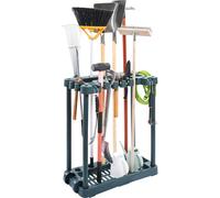 SucceBuy-organizador de herramientas de jardín con 10 ranuras, herramienta de mango largo/rastrillo/torre de habitación, estante de almacenamiento, soporte para organización de garaje 10 Slots