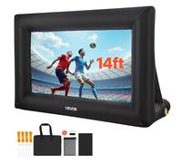 SucceBuy Pantalla de proyector inflable de 14/15/16/18/20 pies con pantalla de proyector de soplador de aire de 120 W para fiesta temática de teatro al aire libre
