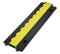 SucceBuy Rampa protectora de cable 1/3/5 PCS Rampa de cubierta de cable de alambre de alta resistencia de 2 canales, cubierta superior abatible TPR Bump de velocidad de tráfico 3PCS Tape 1.2W LBS