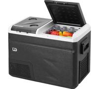 SucceBuy Refrigerador para automóvil Reposabrazos para automóvil Refrigerador Refrigerador Congelador de zona única -4 ℉ -68 ℉ Rango ajustable 12/24 V CC y enfriador de hielo 36L