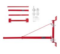 SucceBuy Soporte de columpio de brazo de soporte de elevación eléctrica con marco de elevación de acero de poste 180 ° Brazo de elevación del cabrestante de andamio para garaje de taller 150-300kg