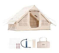 SucceBuy-tiendas inflables para campamento, fácil instalación, tienda de campaña con bomba manual, tienda Oxford 300D con bolsa de almacenamiento para estufa incluida 4x3.1m