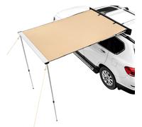 SucceBuy Toldo para vehículo Toldo lateral retráctil para automóvil Toldo para automóvil con bolsa de almacenamiento impermeable Adecuado para camiones SUV Van Campers 4.6x6.6ft