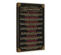 Success Mindset Poster Eight Keys to Unlock Your Potential
