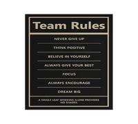 Success Through Teamwork Poster Motivational Workplace Art for Office Decor Employee Gift Inspiration(Unframed,12X18inch(30X45cm))