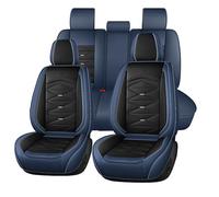 Succpov Fundas de asiento de coche de ajuste universal para Volkswagen Cross, T-ROC, T-ROC, Sport, Caravelle, Sharan, Passat, Napa, fundas de cojín de piel de napa, 5 asientos, juego de protección