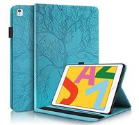 Succtop Coque iPad 2019 10.2 Pouce Etui iPad Pro/iPad Air 3 10.5 Pouce Housse Cuir PU Flip Cover Portefeuille Stand Coque Etui pour iPad 7a Generation/iPad Pro 10.5"/iPad Air 3 Bleu