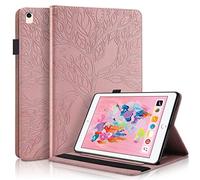 Succtop Coque iPad 6a Generation 2018 Etui Coque iPad 2017 5a Generation Housse en Cuir PU Portefeuille Fente pour Carte Flip Stand Coque Pour iPad 9.7 Pouce 2017/2018,iPad Air/Air 2 Or Rose