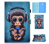 Succtop Funda Galaxy Tab A 10.5 Pulgada Cuero PU Case Billetera Flip Cover Titular Pluma y Función Auto Sleep/Wake Carcasa Tablet para Samsung Galaxy Tab A 10.5" 2018 SM-T590/SM-T595 Musica Scimmia