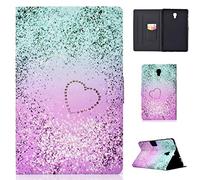 Succtop Funda Galaxy Tab A 10.5 Pulgada Cuero PU Case Stand Billetera Flip Cover Función Automático Sleep/Wake Carcasa Tablet para Samsung Galaxy Tab A 10.5" 2018 SM-T590/SM-T595 Cuore
