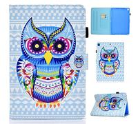 Succtop Funda iPad 7/8 Generación 2019/2020,iPad Pro/iPad Air 3 10.5 Carcasa Flip Stand Billetera Cover con Función Reposo/Despertar Auto iPad 10.2/iPad Pro 2017/iPad Air3, Gufo Colore