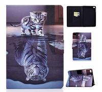Succtop Funda iPad Mini 5 Funda iPad Mini 2 Funda Cuero PU Dormir/Despertar Automático Función Soporte Funda Carcasa Tableta Funda Apple iPad Mini 1/2/ 3/4/ 5 7.9 Pulgadas Gato y Tigre