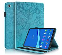 Succtop Funda Lenovo Tab M10 Plus 10.3 Pulgadas Cuero PU Folio Estar Funda Titular Pluma Billetera Tableta Carcasa Tableta Funda Lenovo Tab M10 Plus 10.3 (2.a Generación) TB-X606F TB-X606X Azul