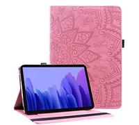 Succtop Funda para Galaxy Tab A7 10.4 Pulgadas 2020, Folio Flip Carcasa Cuero PU Titular de la Pluma Standing Billetera Cover Protectora Tablet Samsung Galaxy Tab A7 T500/T505/T507, Rosado