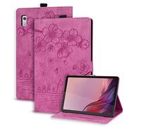 Succtopy Funda Lenovo Tab M9 HD 9 Pulgadas TB-310FU 2023 Ultra Slim PU Protectora Tableta Cover Lenovo Tab M9 HD 2023 Carcasa con Función de Soporte para Lenovo Tab M9 HD 9 Pulgadas 2023 - Rosa roja