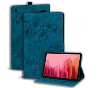 Succtopy Funda para Galaxy Tab A7 10.4" 2022/2020 SM-T500/T509/T505/T507/T503 Ultra Slim PU Protectora Tableta Carcasa con Soporte Pencil, Función de Soporte para Samsung Tab A7 Azul Real