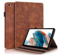 Succtopy Funda para Galaxy Tab A8 10.5 Pulgada 2021 SM-X200/SM-X205/SM-X207, Ultra Slim PU Folio Tablet Cover Samsung Tab A8 2021 Función de Soporte Carcasa Samsung Galaxy Tab A8 2021, Marrón