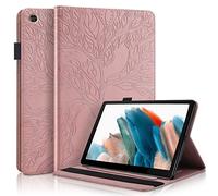 Succtopy Funda para Galaxy Tab A8 10.5 Pulgada 2021, Ultra Slim PU Folio Tablet Cover Samsung Tab A8 2021 Función de Soporte Carcasa Samsung Galaxy Tab A8 2021 SM-X200/SM-X205/SM-X207, Oro Rosado