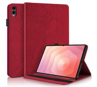 Succtopy Funda para Galaxy Tab S11 Ultra 2025 14.6" SM-X930 SM-X936 Ultra Slim PU Protectora Tableta Cover con Función de Soporte Carcasa con Soporte Pencil para Galaxy Tab S11 Ultra 14.6" Rojo