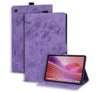 Succtopy Funda para Lenovo Tab 2025 10.1 Pulgadas Ultra Slim PU Protectora Tableta Carcasa con Soporte Pencil Cover con Función de Soporte para Lenovo Tab TB311FU 2025 10.1 Pulgadas Violeta