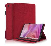 Succtopy Funda para Lenovo Tab One 8.7 Pulgadas 2025 Cuero PU Protectora Tableta Cover con Función de Soporte Carcasa con Soporte Pencil para Lenovo Tab One 8.7 Pulgadas 2025 Rojo