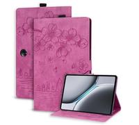 Succtopy Funda para Oneplus Pad 2 (2024) 12.1 Pulgadas Ultra Slim PU Protectora Tableta Carcasa con Soporte Pencil Oneplus Pad 2 Cover con Función de Soporte Oneplus Pad 2 (2024) 12.1" Rosa roja