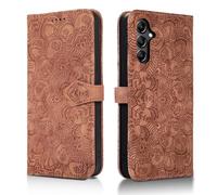 Succtopy Funda para Samsung Galaxy S24+/S24 Plus 5G PU Cuero Flip Carcasa Fundas Móvil de Tapa Libro con Cierre Magnético para Galaxy S24+ 5G Flip Wallet Cover Case con Samsung S24 Plus Marrón
