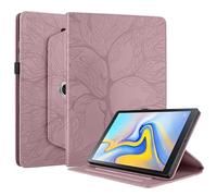 Succtopy Funda para Samsung Galaxy Tab A 10.5 2018 SM-T590/T595 Rotación de 360 Grados Carcasa con Soporte Pencil Cover con Función de Soporte para Galaxy Tab A 10.5 Pulgadas 2018 Oro Rosado