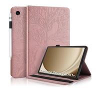 Succtopy Funda para Samsung Galaxy Tab A11+/A11 Plus 11 Pulgadas 2025 SM-X230 SM-X235 SM-X236B Ultra Slim PU Protectora Tableta Cover con Función de Soporte Carcasa con Soporte Pencil Oro Rosado